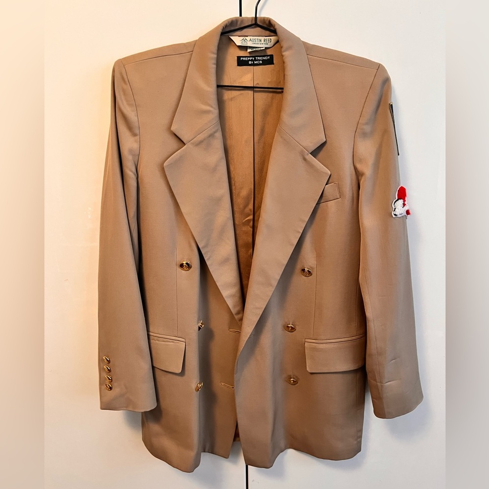 Preppy Trendy by MCS customized Austin Reed Beige Blazer